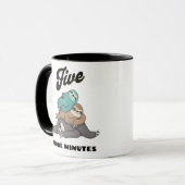 Funny Sloth fünf weitere Minuten Tasse (Vorderseite Links)