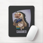 Funny Sloth Gaaames! Computerspiele Mousepad (Mit Mouse)