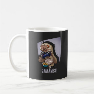 Funny Sloth Gaaames! Niedlich-Video-Gamer-Cartoon Kaffeetasse