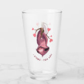 Funny Sloth Glass - Benutzerdefinierter Text Glas (Rückseite)