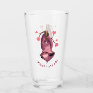 Funny Sloth Glass - Benutzerdefinierter Text Glas
