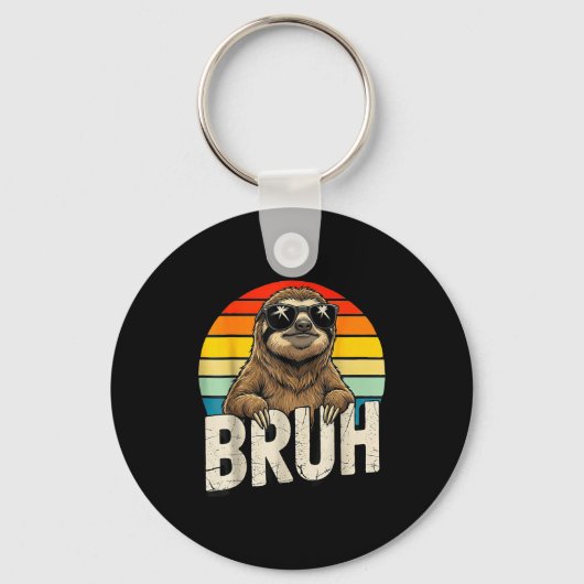 Funny Sloth Graphic Meme Lover Bruh Sloth Lovers  Schlüsselanhänger (Vorderseite)