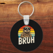 Funny Sloth Graphic Meme Lover Bruh Sloth Lovers  Schlüsselanhänger (Vorderseite)