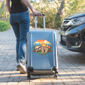 Funny Sloth Hiking Classic T-Shirt_1 Aufkleber (Koffer Insitu)