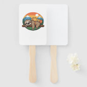 Funny Sloth Hiking Classic T-Shirt_1 Fächer (Vorne und Hinten)