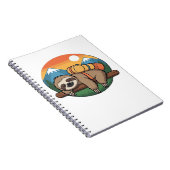 Funny Sloth Hiking Classic T-Shirt_1 Notizblock (Rechte Seite)