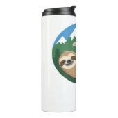 Funny Sloth Hiking Classic T-Shirt_2 Thermosbecher (Nach links gedreht)