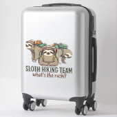 Funny Sloth Hiking Classic T-Shirt_5 Aufkleber (Koffer)