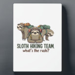 Funny Sloth Hiking Classic T-Shirt_5 Fotoplatte<br><div class="desc">Funny Sloth Hiking Classic T-Shirt_5</div>