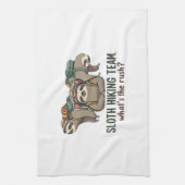 Funny Sloth Hiking Classic T-Shirt_5 Geschirrtuch (Vertikal)