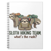 Funny Sloth Hiking Classic T-Shirt_5 Notizblock (Vorderseite)