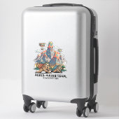 Funny Sloth Hiking Classic T-Shirt_7 Aufkleber (Koffer)