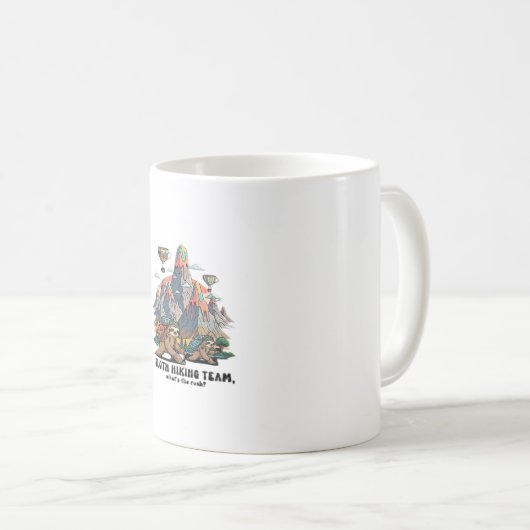 Funny Sloth Hiking Classic T-Shirt_7 Kaffeetasse (VorderseiteRechts)