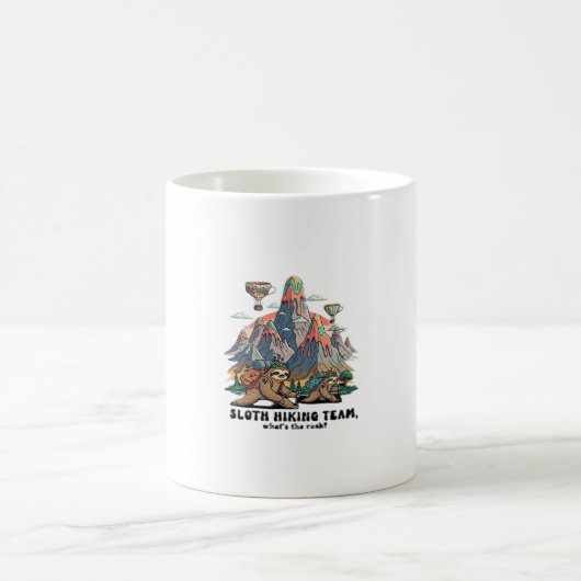 Funny Sloth Hiking Classic T-Shirt_7 Kaffeetasse (Mittel)