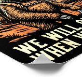 Funny Sloth Hiking Club Outdoor Hiker Men Women Vi Poster (Ecke)