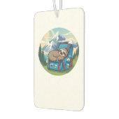 Funny Sloth Hiking Oversized T-Shirt Autolufterfrischer (Links)