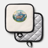 Funny Sloth Hiking Oversized T-Shirt Topflappen (Vorderseite/Rückseite)