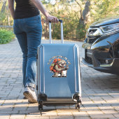 Funny Sloth Hiking Team - Slow and Steady Classic  Aufkleber (Koffer Insitu)