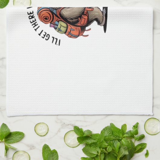 Funny Sloth Hiking Team - Slow and Steady Classic Geschirrtuch (Gefaltet)