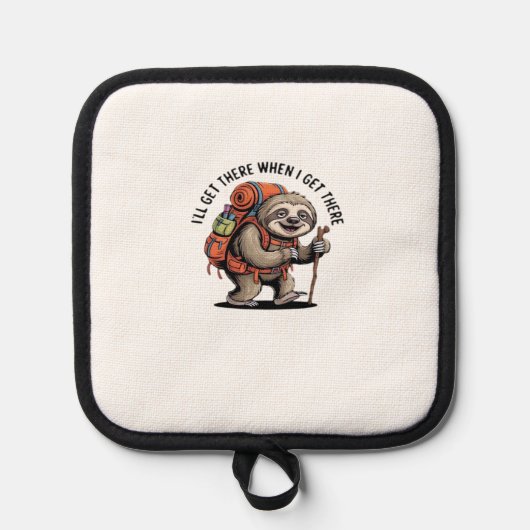 Funny Sloth Hiking Team - Slow and Steady Classic  Topflappen (Vorderseite)