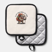 Funny Sloth Hiking Team - Slow and Steady Classic  Topflappen (Vorderseite/Rückseite)