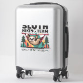 Funny Sloth Hiking - This funny sloth hiking gift  Aufkleber (Koffer)