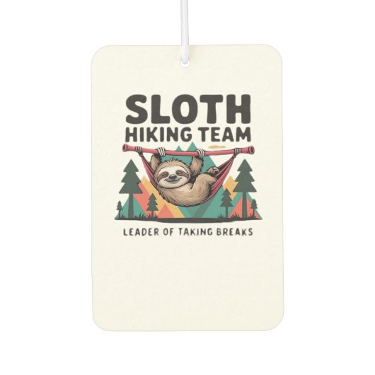 Funny Sloth Hiking - This funny sloth hiking gift Autolufterfrischer (Vorderseite)
