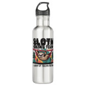 Funny Sloth Hiking - This funny sloth hiking gift Edelstahlflasche (Vorderseite)