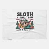 Funny Sloth Hiking - This funny sloth hiking gift  Geschirrtuch (Horizontal)