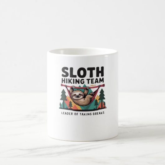 Funny Sloth Hiking - This funny sloth hiking gift Kaffeetasse (Mittel)