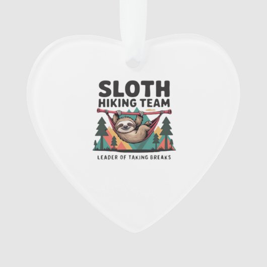 Funny Sloth Hiking - This funny sloth hiking gift  Ornament (Vorderseite)
