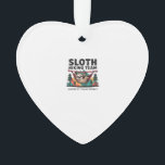 Funny Sloth Hiking - This funny sloth hiking gift  Ornament<br><div class="desc">Funny Sloth Hiking - This funny sloth hiking gift is perfect for hikers,  campers,  nature lovers,  and anyone who enjoys humor,  mountains,  and lazy outdoor adventures. Classic T-Shirt_1</div>