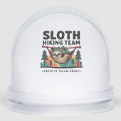 Funny Sloth Hiking - This funny sloth hiking gift  Schneekugeln (Vorderseite)
