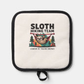 Funny Sloth Hiking - This funny sloth hiking gift Topflappen (Vorderseite)