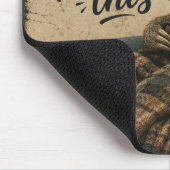 Funny Sloth Hold On Let Me Overthink This | Rustic Mousepad (Ecke)