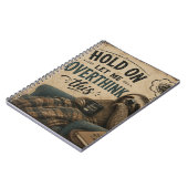 Funny Sloth Hold On Let Me Overthink This | Rustic Notizblock (Linke Seite)