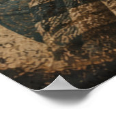 Funny Sloth Hold On Let Me Overthink This | Rustic Poster (Ecke)