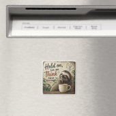 Funny Sloth Hold On Let Me Think This Through Magnet (In Situ (Geschirrspüler))