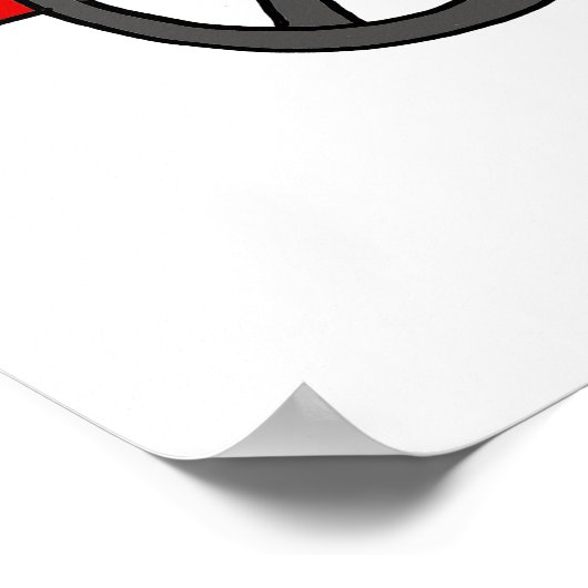 Funny Sloth in Red Wagon gepulst von Llama Poster (Ecke)