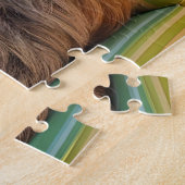 Funny Sloth in Sonnenbrille am Pool Puzzle (Seite)