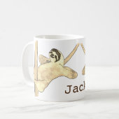 Funny Sloth in Tree Chill Tierischer Spaß Jack Kaffeetasse (Vorderseite Links)