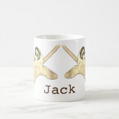 Funny Sloth in Tree Chill Tierischer Spaß Jack Kaffeetasse (Mittel)
