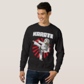 Funny Sloth Karate Nickerchen Sloth Lazy Sweatshirt (Vorne ganz)