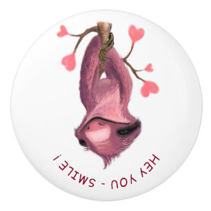 Funny Sloth Keramik Knoblauch - Benutzerdefinierte Keramikknauf