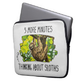 Funny Sloth Laptop Sleeve (Vorderseite Links)