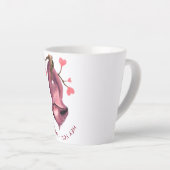 Funny Sloth Latte Tasse - Benutzerdefinierter Text (Rechte Ecke)