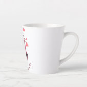 Funny Sloth Latte Tasse - Benutzerdefinierter Text (Rechts)