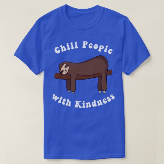 Funny Sloth Lover Chilling Lazy Sloth T-Shirt (Design vorne)
