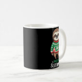 Funny Sloth Lover Christmas Merry Slothmas Ugly Ho Kaffeetasse (VorderseiteRechts)