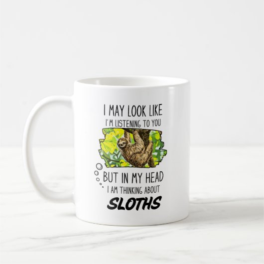 Funny Sloth Lover Tasse (Links)